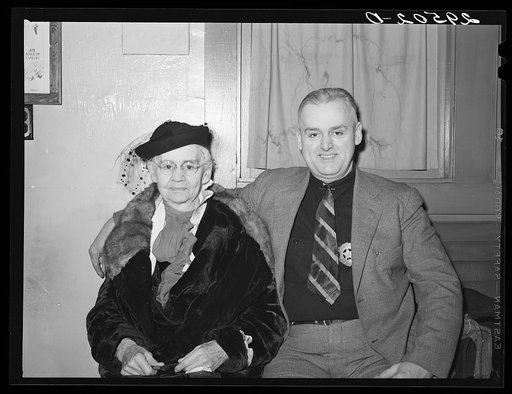 Sheriff and mother chaperone dance. Marshalltown, Iowa