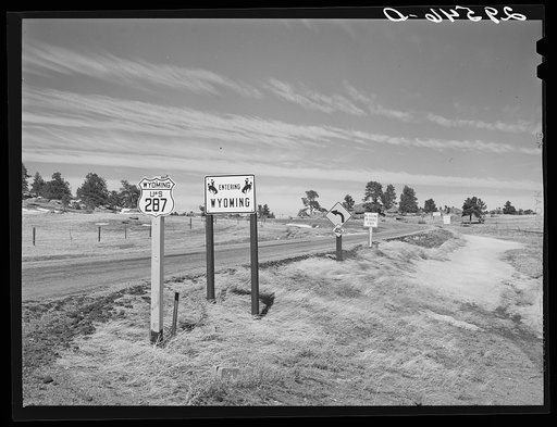 Colorado--Wyoming state line