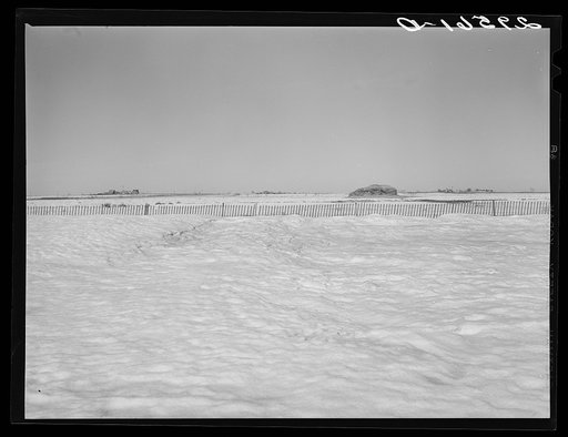 Melting snow. Hayes County, Nebraska