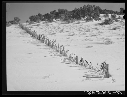 Snow fence. Summit County, Utah