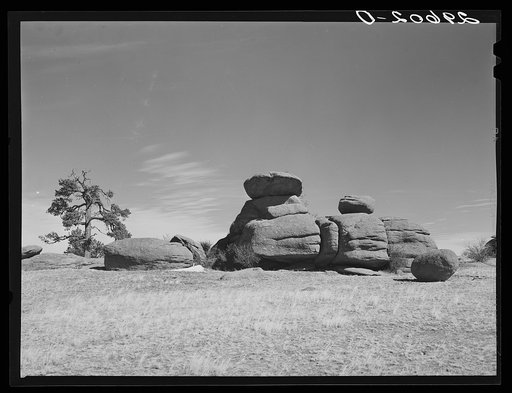 Rock formation. Laramie County, Wyoming