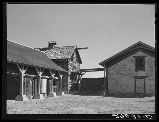 Pony Express stables at Fort Bridger, Wyoming