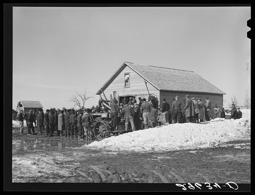 Farmers at auction. Zimmerman farm near Hastings, Nebraska