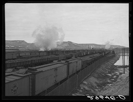 Freight yard. Green River, Wyoming