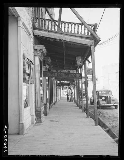 Stores on main street. Virginia City, Nevada