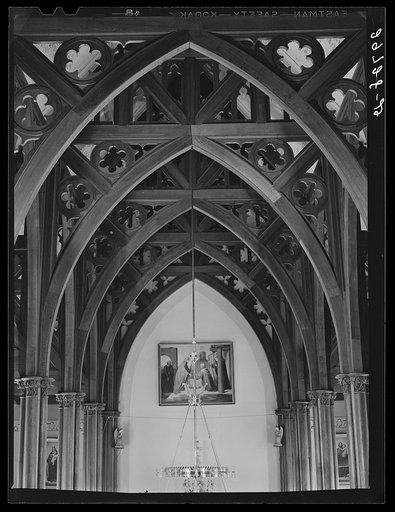 Interior. Church of Saint Mary's in the Mountains. Virginia City, Nevada