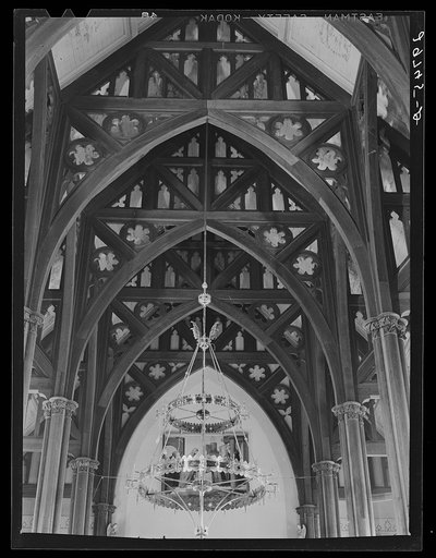 Untitled photo, possibly related to: Interior. Church of Saint Mary's in the Mountains. Virginia City, Nevada