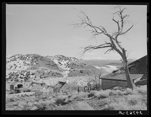 Abandoned mines and homes. Virginia City, Nevada