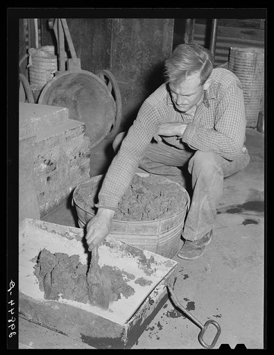 Gold and silver ore as it comes from the mill. El Dorado Canyon, Clark County, Nevada