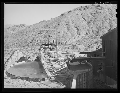Untitled photo, possibly related to: Tank used in purifying gold and silver ore. El Dorado Canyon, Clark County, Nevada