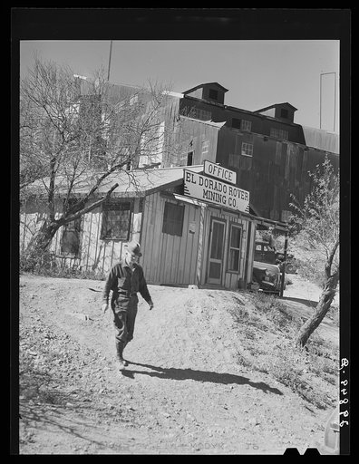 Gold mine office. El Dorado Canyon, Clark County, Nevada