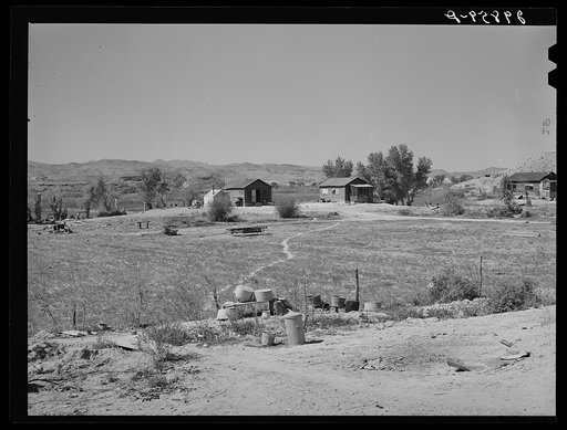 Indian homes. Moapa Reservation, Nevada