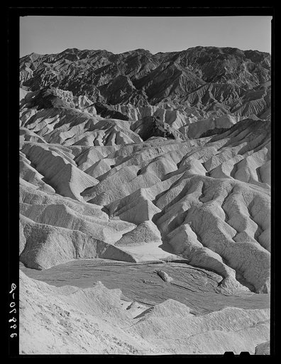 Badlands in the Panamint Range. Death Valley, California