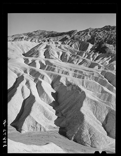 Badlands in the Panamint Range. Death Valley, California
