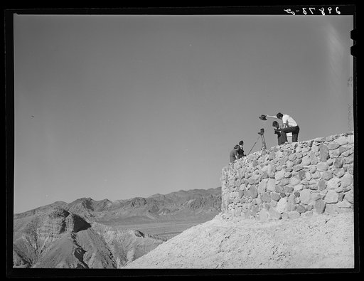 Tourists taking pictures. Death Valley, California