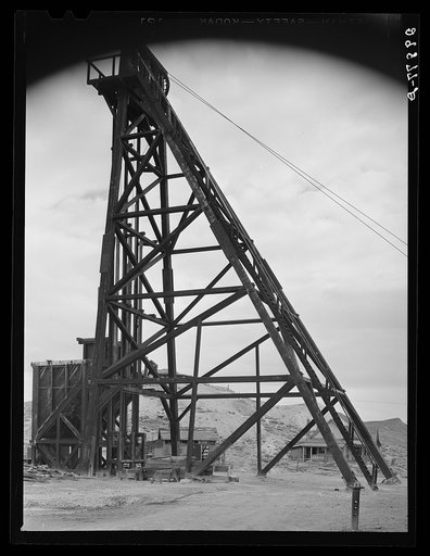 Head frame. Goldfield, Nevada