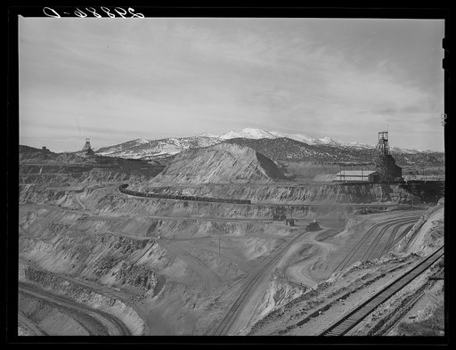 Untitled photo, possibly related to: Copper pit. Ruth, Nevada