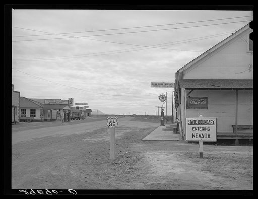 State line. Oregon--Nevada