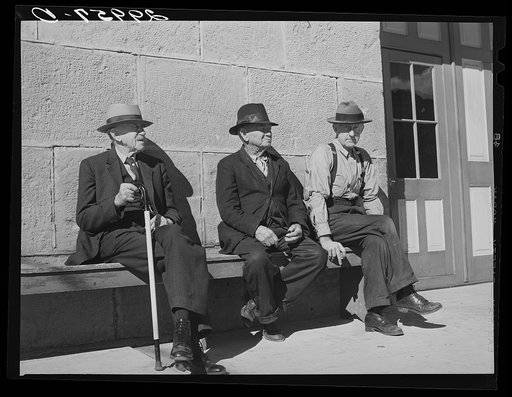 Men in front of firehouse. Carson City, Nevada