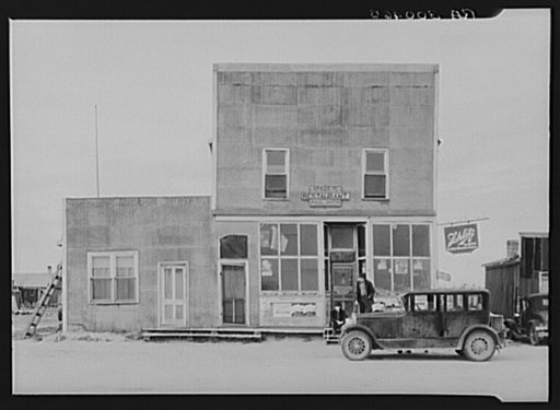 Restaurant, pool room in Margie, Minnesota