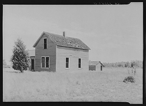 Abandoned farm house on the Allegan Project. Allegan, Michigan