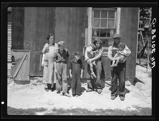 Family of Alonzo Heath, farmer of the cut-over areas near Black River Falls, Wisconsin