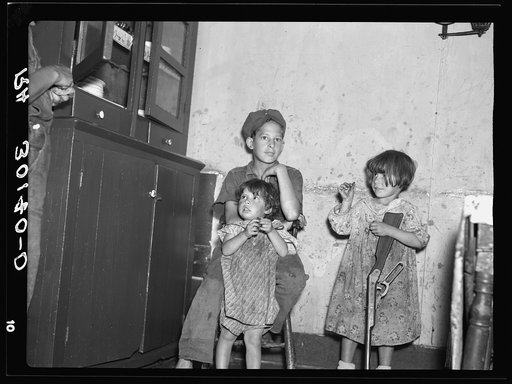 Children of Alonzo Heath, cut-over farmer near Black River Falls, Wisconsin