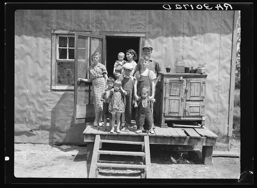 Untitled photo, possibly related to: Ray Allen family near Black River Falls, Wisconsin