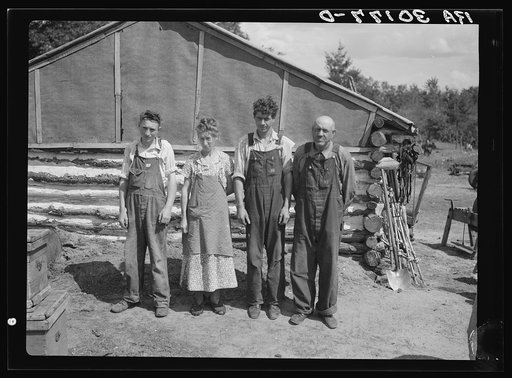 Untitled photo, possibly related to: The Hale family near Black River Falls, Wisconsin