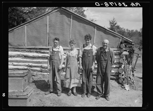 The Hale family near Black River Falls, Wisconsin