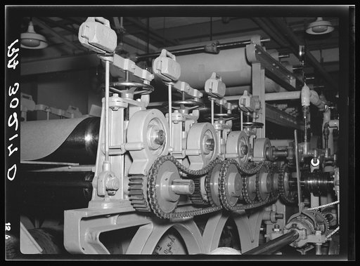Pattern of fiberboard machine. Forest Products laboratory. Madison, Wisconsin