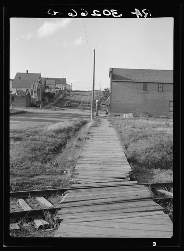 Boardwalk in Winton, Minnesota. A lumber "bust" town
