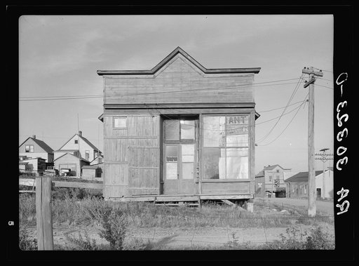 Untitled photo, possibly related to: Abandoned saloon. Winton, Minnesota