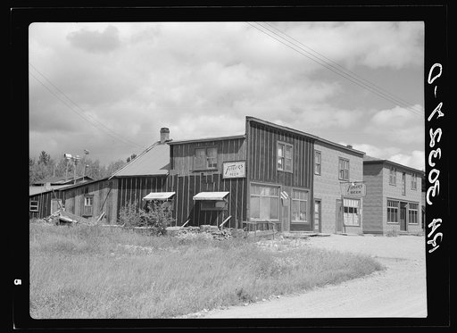 Store buildings. Gheen, Minnesota