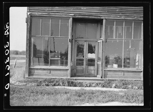 Closed store in logging bust town. Northern Minnesota