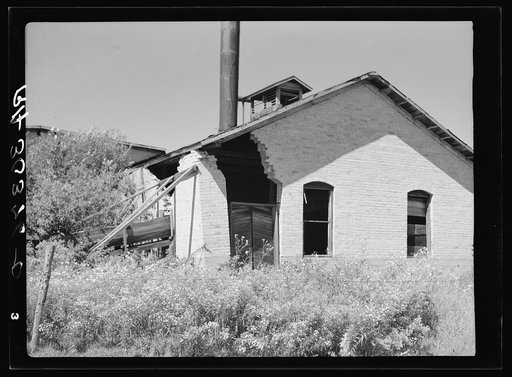 Detail of abandoned excelsior mill. Ericsburg, Minnesota
