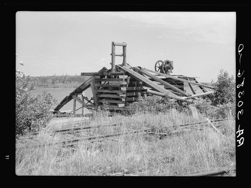 Untitled photo, possibly related to: Remains of lumbering operations. Winton, Minnesota, "bust" town