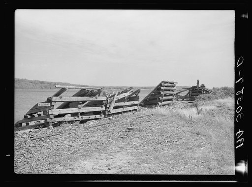 Untitled photo, possibly related to: Remains of lumbering operations. Winton, Minnesota, "bust" town