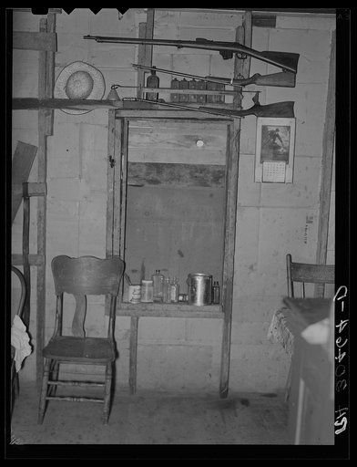 Part of kitchen in Herman Gerling's home. Wheelock, North Dakota