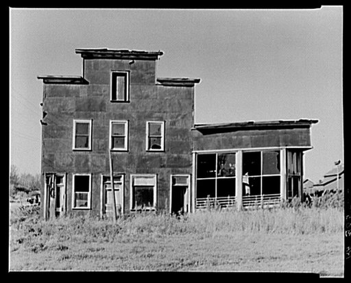 Old hotel and saloon. Funkley, Minnesota