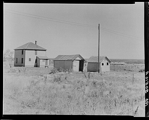 Abandoned miners' houses at Gilbert, Minnesota