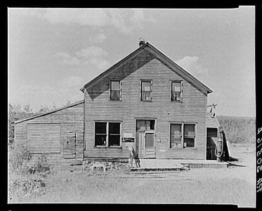 General store at Winton, Minnesota, former mining town