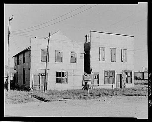 Abandoned store and hotel. Funkley, Minnesota