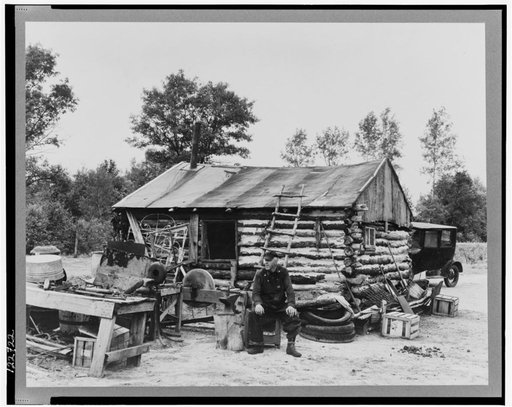 Mr. Hale, cut-over farmer. Near Black River Falls, Wisconsin