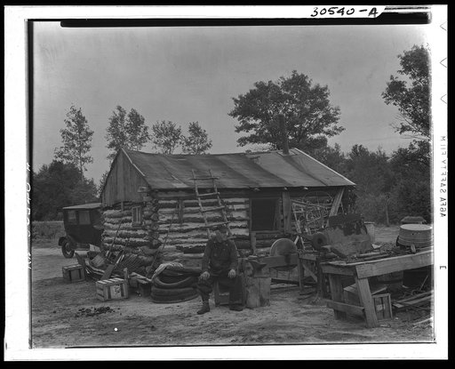 Mr. Hale, cut-over farmer. Near Black River Falls, Wisconsin