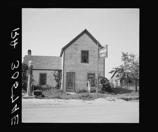 Oil station and house. Gemmel, Minnesota