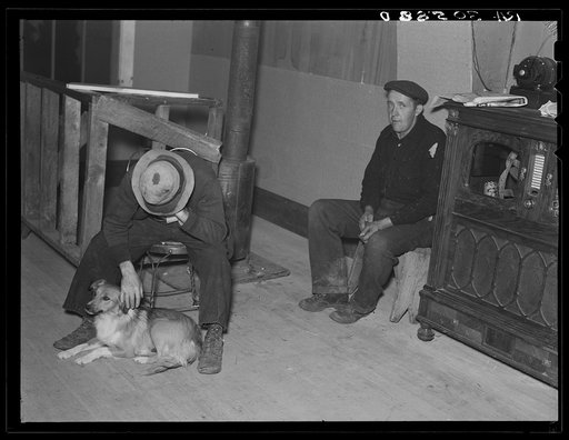 Saturday night scene in a saloon. Craigville, Minnesota