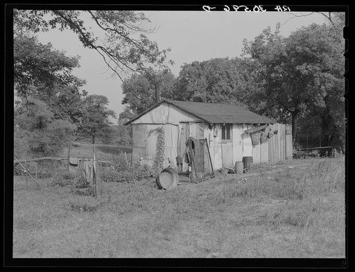 Quarters for housing beet workers during the summer near Chaska, Minnesota