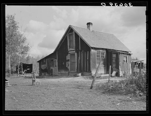 Home of Steve Flanders, cut-over farmer near Northome, Minnesota