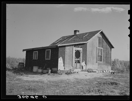 Home of Charles Swanson, cut-over farmer near Northome, Minnesota